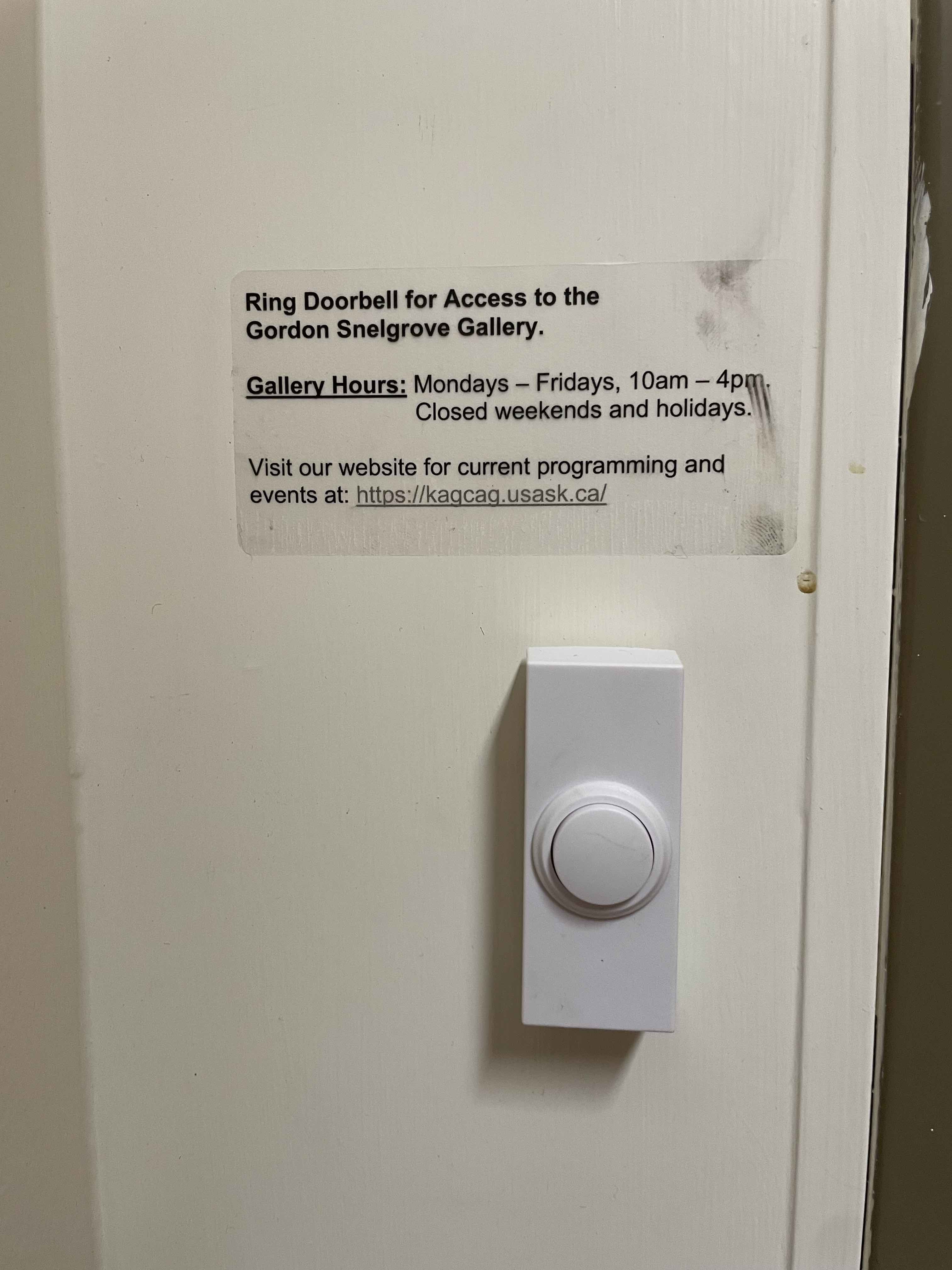 Doorbell at back door