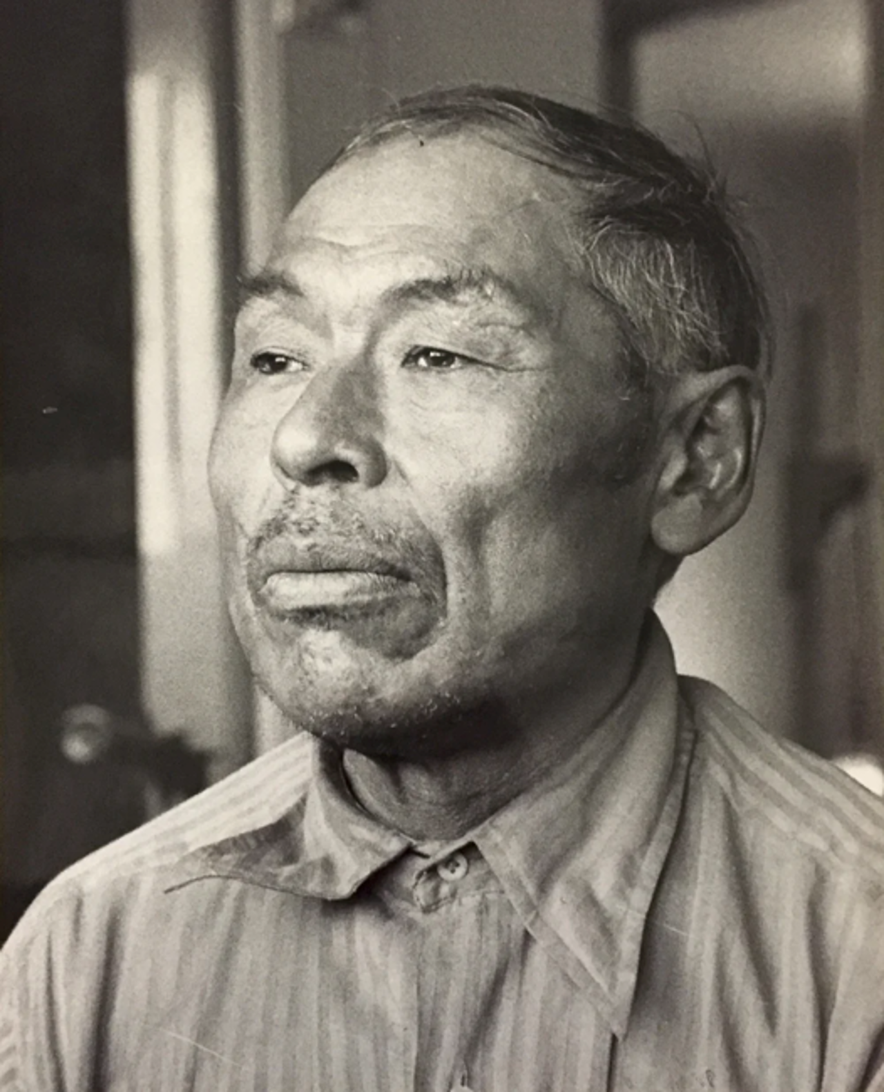 Image) Pudlo Pudlat, headshot. Courtesy of Kinngait Arts Foundation.